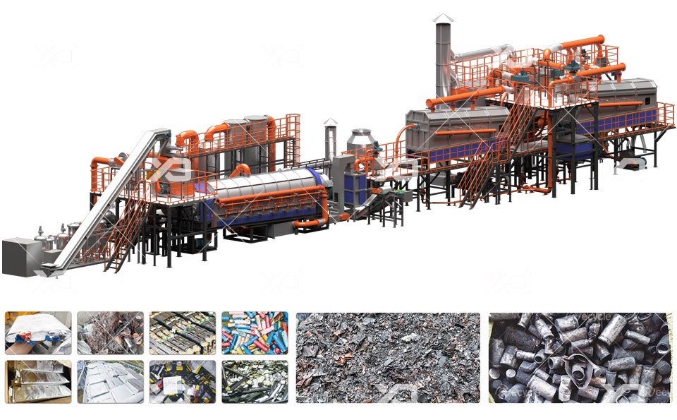 連續(xù)式鋰電池熱解爐